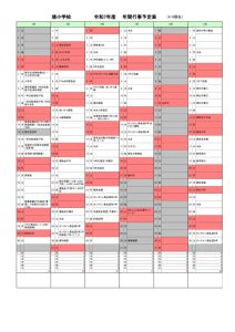 R7年行事予定表ＮＯ．２(保護者用)のサムネイル
